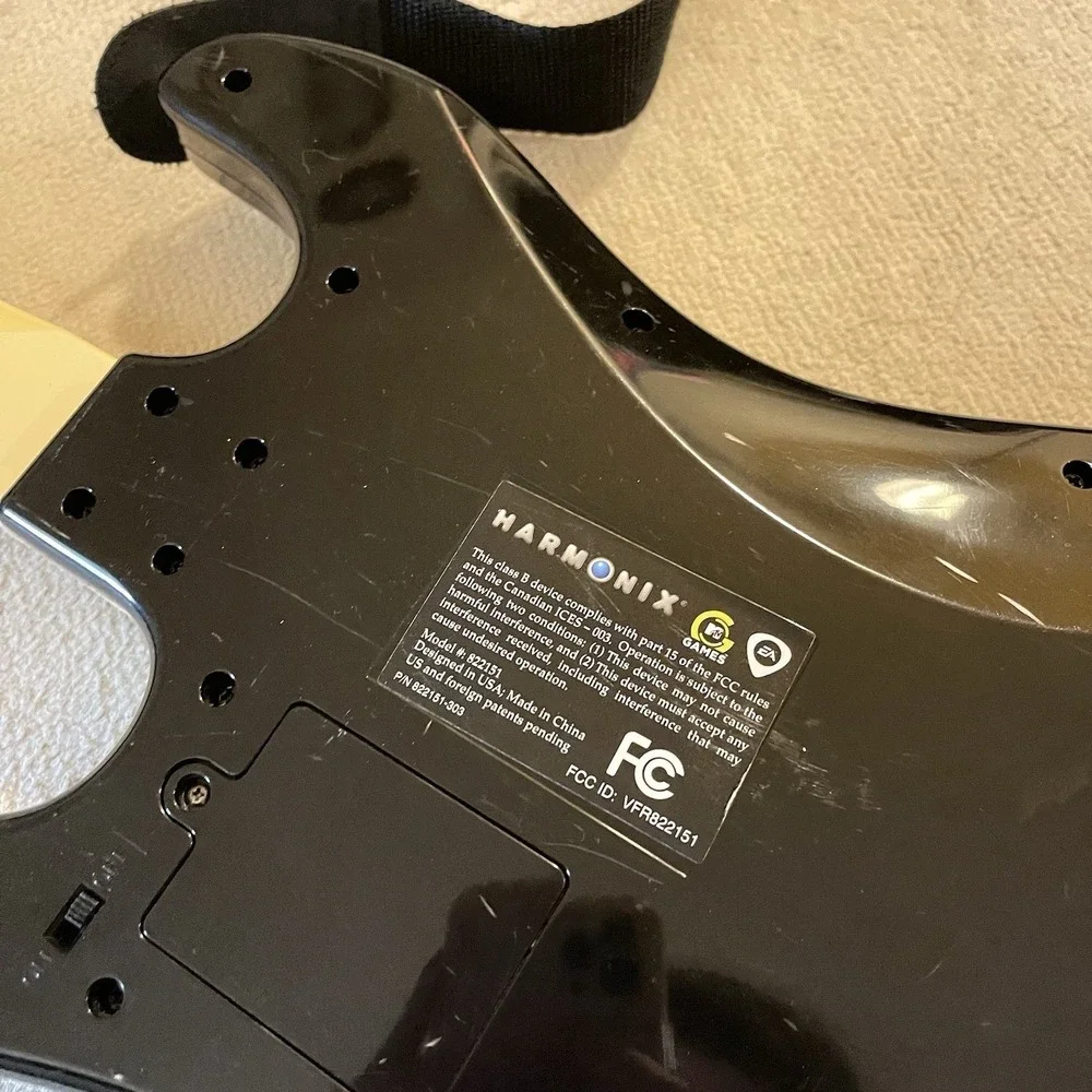 PS3 Harmonix Fender Stratocaster Guitar Hero/Rock Band Wireless Guitar NO DONGLE